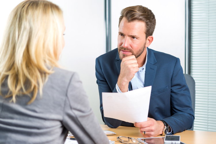 Employer shows interest in candidate's answer